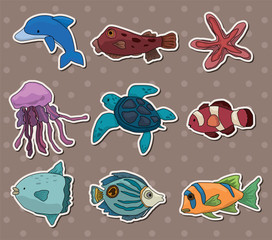 Wall Mural - fish stickers