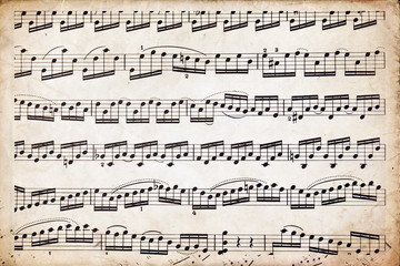 Old musical score