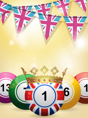 Poster - bingo balls and bunting