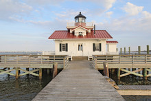 The Roanoke Marshes Lighthouse In Manteo, North Carolina