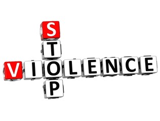 Poster - 3D Stop Violence Crossword