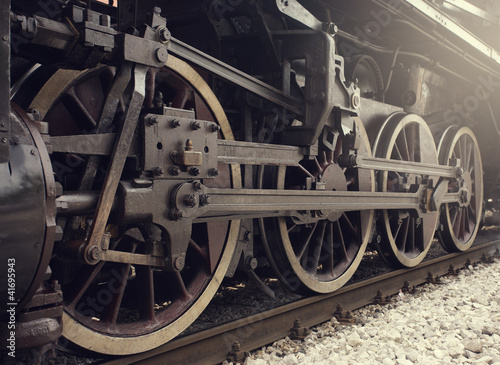 Naklejka na meble Steam train