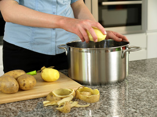 Canvas Print - Cooking dinner