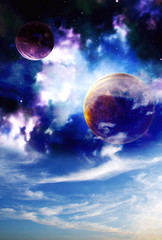 Canvas Print - space sky