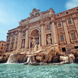 Trevi Fountain (Fontana di Trevi) in Rome - Italy