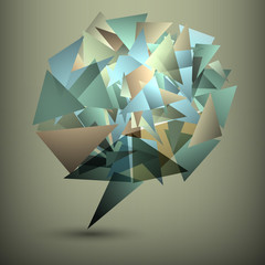 Wall Mural - abstract geometric bubble