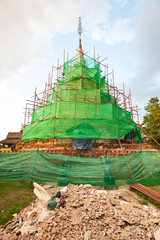 Sticker - Reconstruction of pagoda