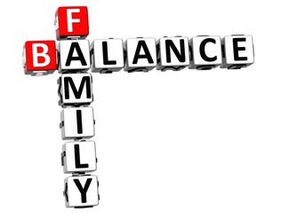 Poster - 3D Family Balance Crossword