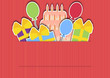 © rodakm - background with presents and cake
