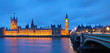 The Houses of Parliament after sunset