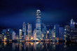 Leinwandbild Motiv Hong Kong Lights