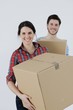 © .shock - Young couple moving in new home