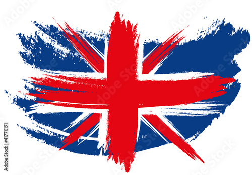 Nowoczesny obraz na płótnie Union Jack Flag Sketched