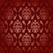 Dark Red Seamless Flowers/Leafs Pattern
