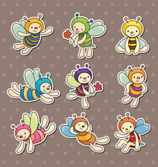 Wall Mural - cartoon bee boy stickers