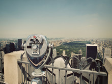 Binoculars And Central Park
