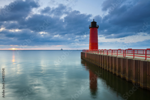 Obraz w ramie Milwaukee Lighthouse.