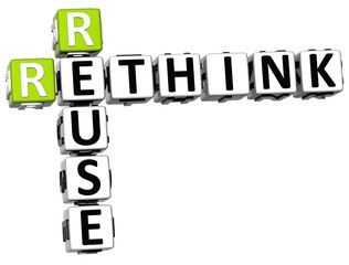 Poster - 3D Reuse Rethink Crossword