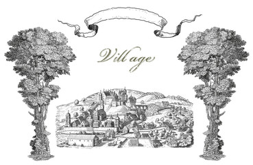 Village illustration