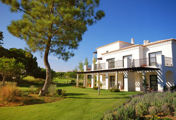 Wall Mural - Summer resort villa, lawn and pine(Portugal)