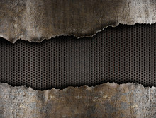 Metal Ripped Hole Background