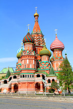 Saint Basil's Cathedral In Moscow, Russia