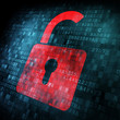 © Maksim Kabakou - Security concept: Lock on digital screen