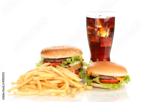 Fast food isolated on white © Africa Studio