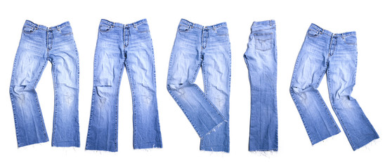 Mehrere Alte Jeans