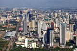 Fototapeta Nowy Jork - Aerial view at the Bangkok city