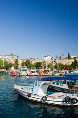 Canvas Print - harbor in Antalya