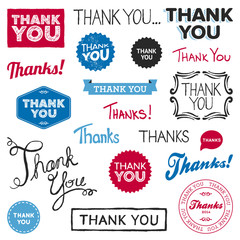 Wall Mural - thank you graphics