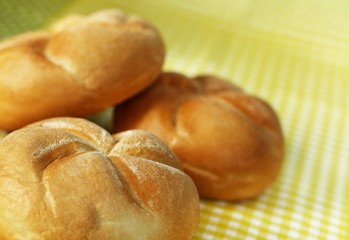 Three bread rolls