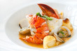 canvas print picture - Seafood dish with lobster.
