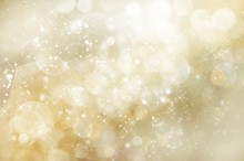 Glittery Gold Christmas Background
