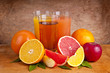 fresh juice and fruits