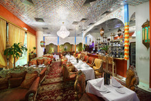 Eastern Interior Of Luxury Restaurant