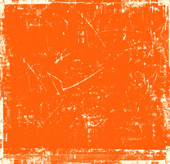 Poster - Scratch orange background