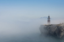 Gibraltar Lighthouse In The Mist