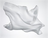 Fototapeta  - Pañuelo SEDA blanco - white silk scarf