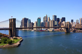Fototapeta  - Brooklyn Bridge and lower Manhattan, New York