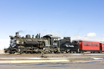 Wall Mural - Cumbres and Toltec Narrow Gauge Railroad, Antonito, Colorado, US