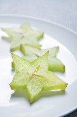 slices of carambola