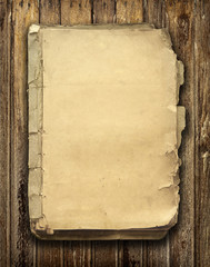 Wall Mural - old book on wooden background