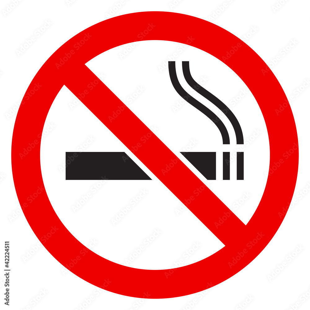 The sign No Smoking - obrazy, fototapety, plakaty 