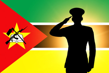 Canvas Print - The Mozambique flag