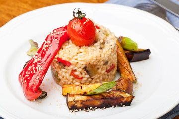 Wall Mural - risotto with vegetable