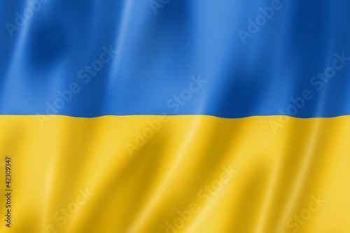 Naklejka - mata magnetyczna na lodówkę Ukrainian flag