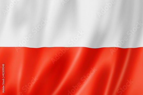 Naklejka ścienna Polish flag