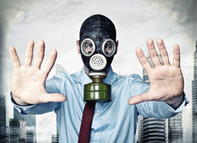 Man With Gas Mask